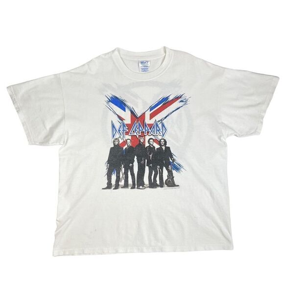 Vintage Def Leppard Band Tee Mens XL 2002 Tour Rock Shirt - Picture 1 of 6